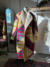 Load image into Gallery viewer, Log Cabin Quilted Long Line Jacket - Revivethreadsco
